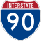 Description: Interstate 90 route marker