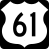 Description: U.S. Highway 61 historic route marker