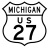 Description: U.S. Highway 27 historic route marker