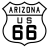 Description: U.S. Highway 66 historic route marker
