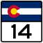 Description: Colorado route marker