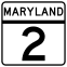 Description: Maryland route marker
