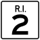 Description: Rhode Island route marker