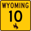 Description: Wyoming route marker