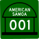 Description: American Samoa route marker