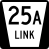 Description: Nebraska connecting link route marker