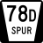 Description: Nebraska spur route marker