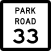 Description: Texas park road marker