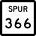 Description: Texas spur route marker