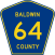 Description: Baldwin County Road 64 route marker