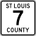 Description: St. Louis County Road 7 route marker