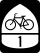 Description: Bicycle route marker