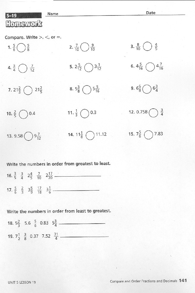 Math expressions grade 5 homework help